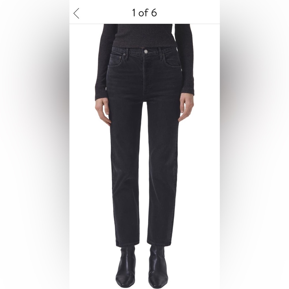 Agolde Riley high waist straight